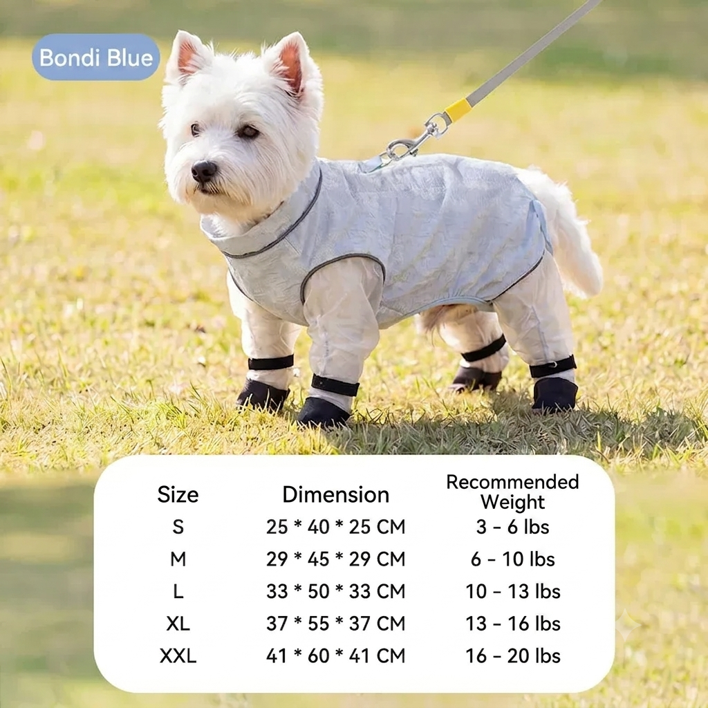 Jacquard Cloud Soft Dog Four-Leg Dustproof Pants