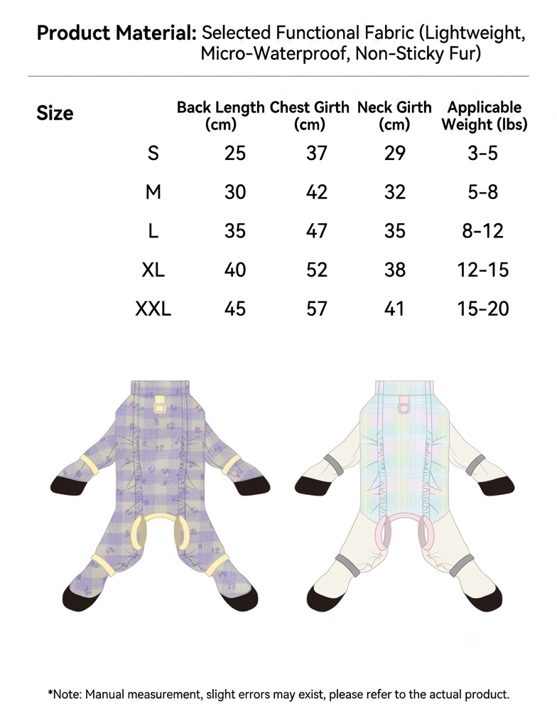 Dog Dustproof Jumpsui