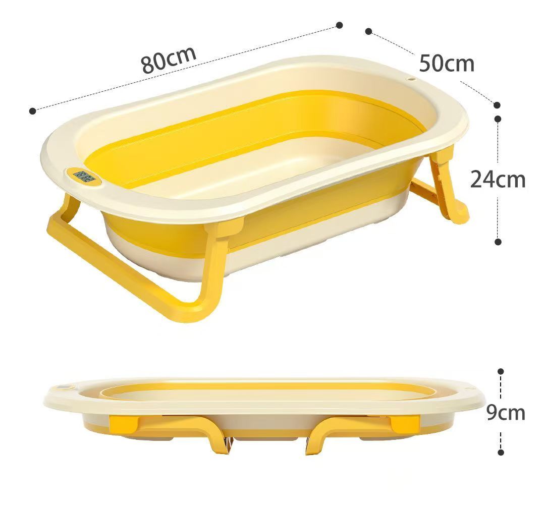 Folding Duck Pet BathTub temperature sensor