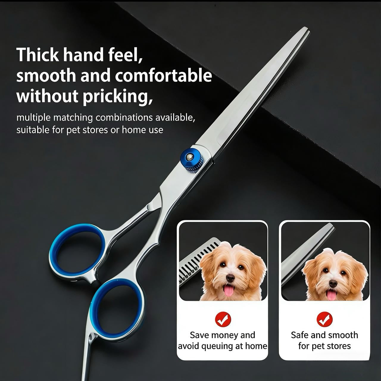 Safe Scissors Stainless Steel Grooming Set