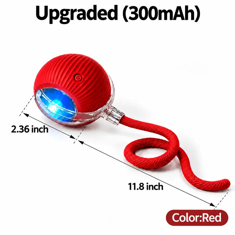 Interactive Cat & Dog Teaser Toy with Two Additional Tails, Kitten Rolling Ball Toy, Pet Supplies, Dog & Cat Accessories Cute dog toys