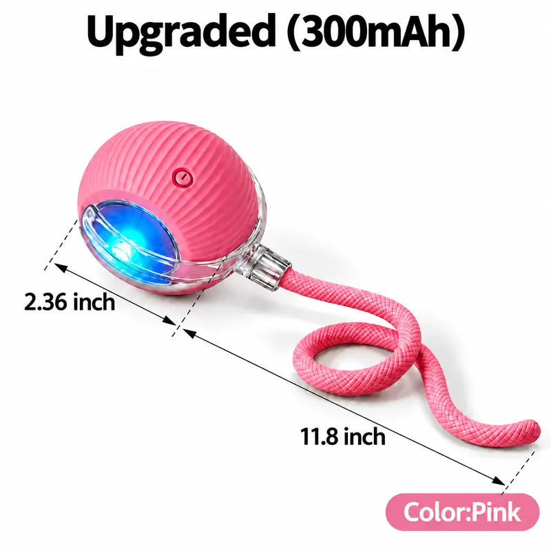 Interactive Cat & Dog Teaser Toy with Two Additional Tails, Kitten Rolling Ball Toy, Pet Supplies, Dog & Cat Accessories Cute dog toys