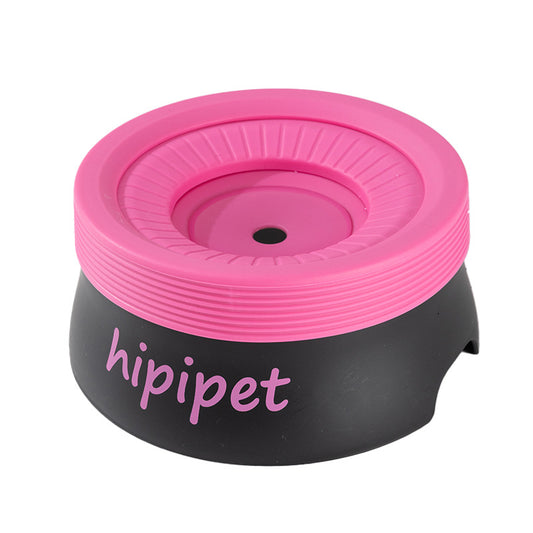 New dog bowl with a non-wetting mouth and floating water bowl