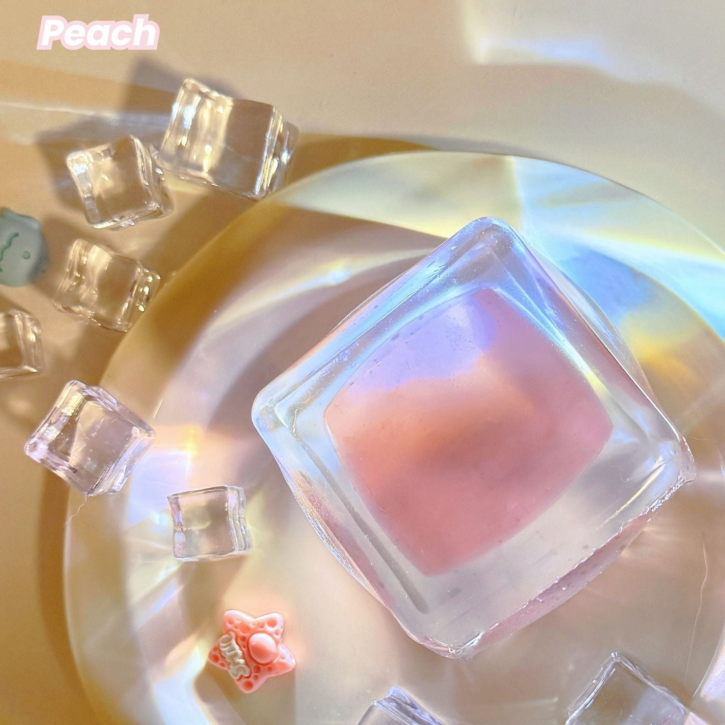 Handmade Transparent Stress Cube Toy