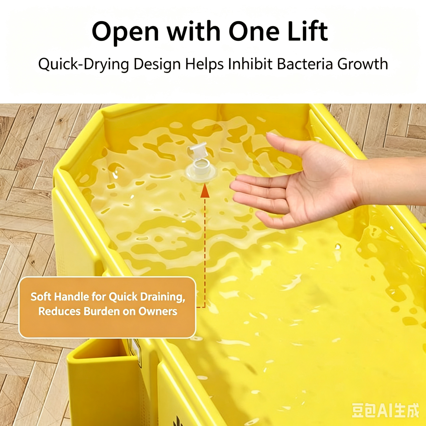 Foldable Pet Bathtub for Small Dogs and Cats – Space-Saving, Lightweight, and Easy to Clean
