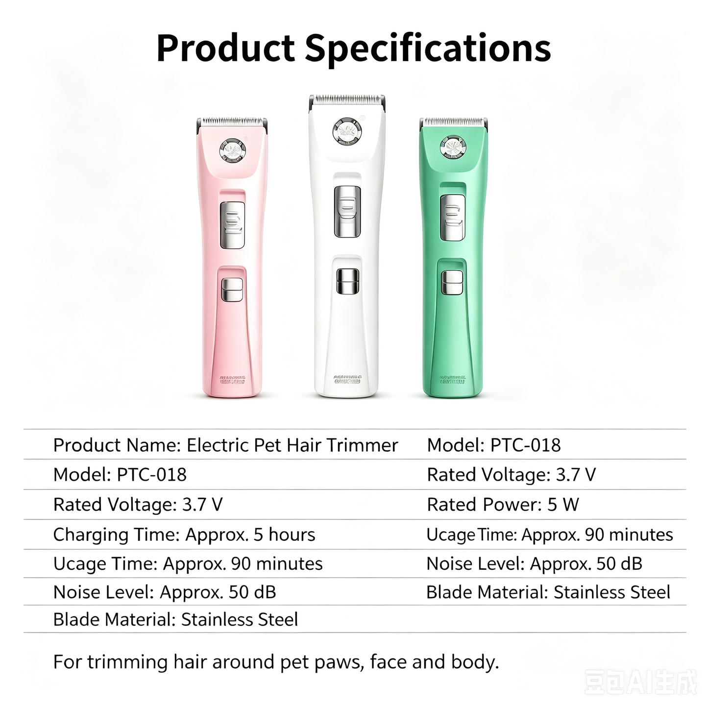 Electric Pet Clippers for Dogs and Cats – Grooming & At-Home Trimming