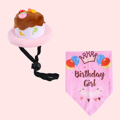 Candy Colored Pet Birthday Dress Up Set