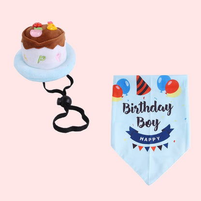 Candy Colored Pet Birthday Dress Up Set