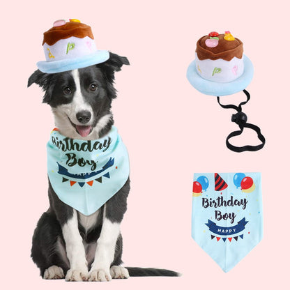 Candy Colored Pet Birthday Dress Up Set