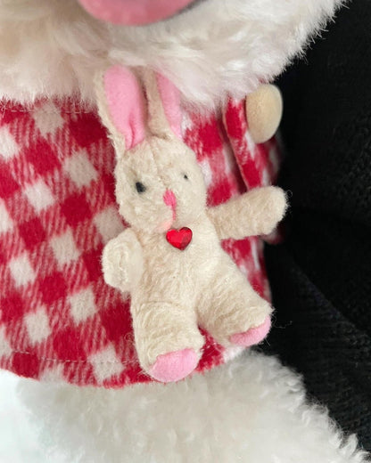 Chic Plaid Rabbit Cape Cloak