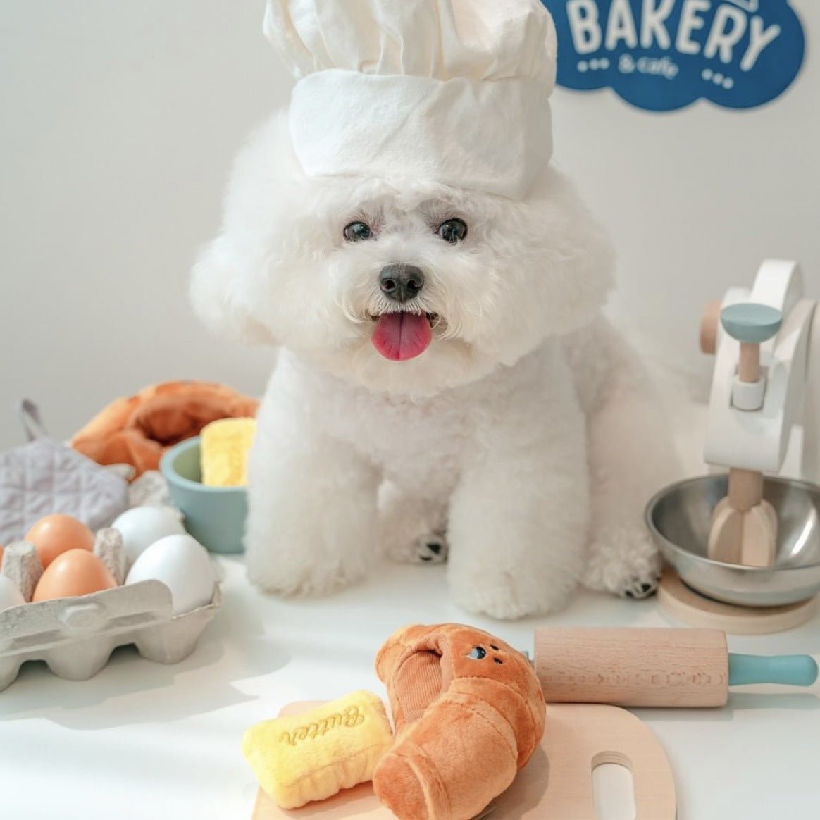 Croissant Squeaky Toy