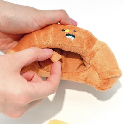 Croissant Squeaky Toy