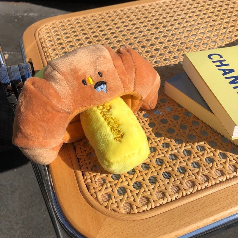 Croissant Squeaky Toy