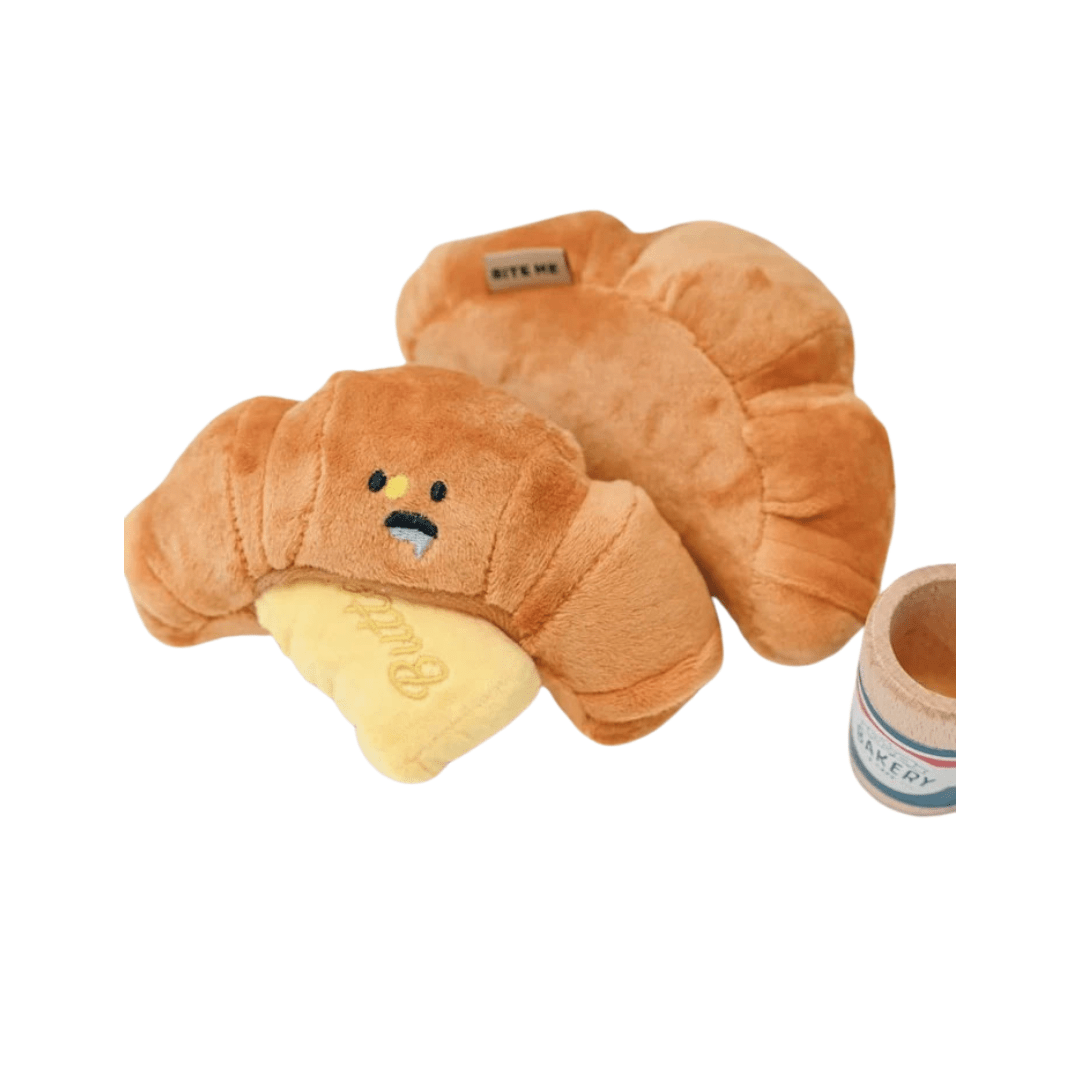 Croissant Squeaky Toy