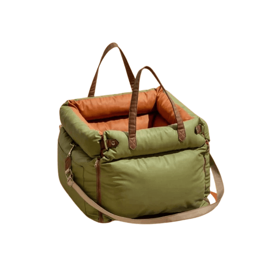 Deluxe Faux Leather Dog Car Seat