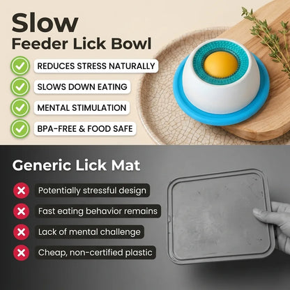 Slow Feeder Lick Bowl