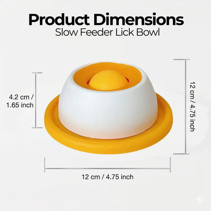 Slow Feeder Lick Bowl
