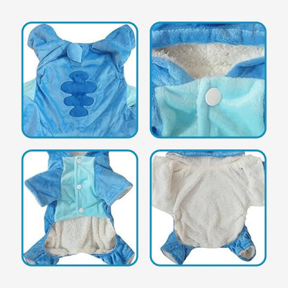 Blue Alien Dog Costume