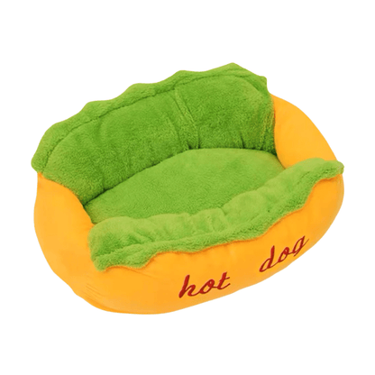 Hot Dog Dog Bed With Bolsters