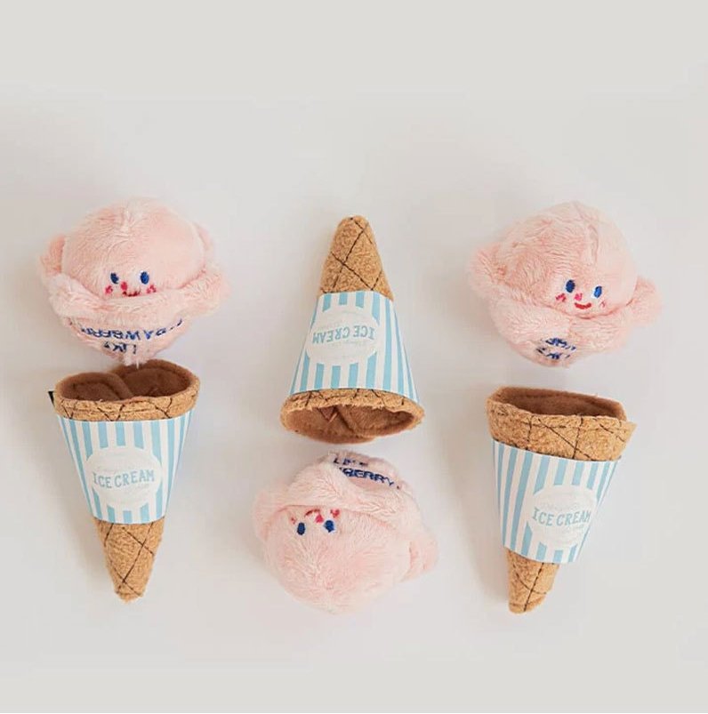 Ice-cream Sniffing Plush Toy with Sound