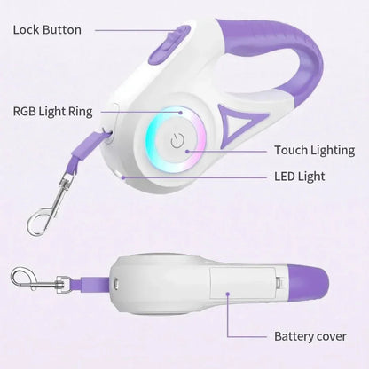 LED Retractable Dog Leash – Flexi Dog Leash