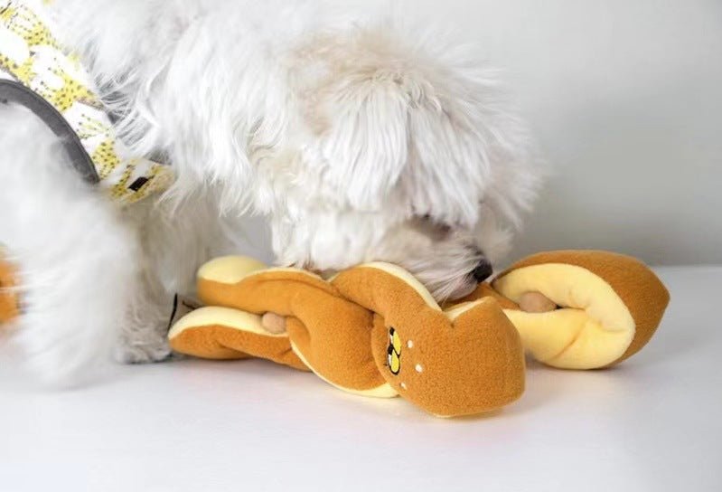 Scent-Hiding Plush Baguette toy