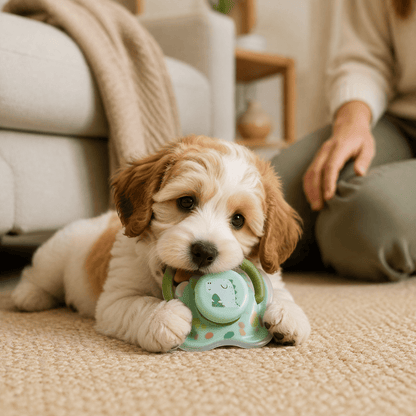 Pacifier-Style Silicone Puppy Chew Toy