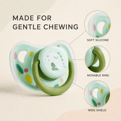 Pacifier-Style Silicone Puppy Chew Toy