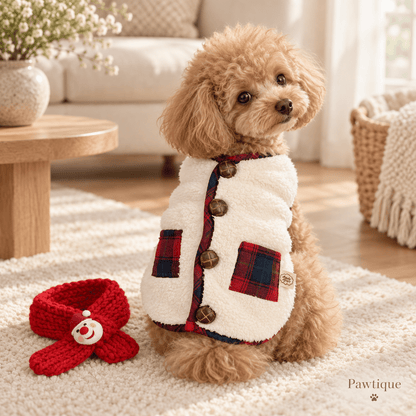 Fleece Dog Vest & Scarf Set