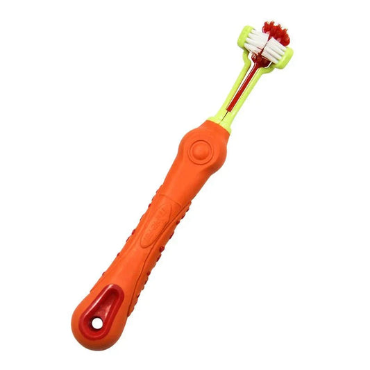 Triple Action Pet Toothbrush