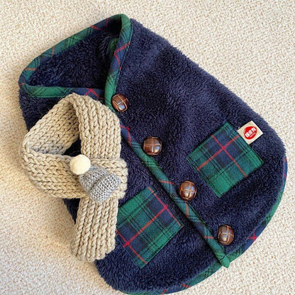 Fleece Dog Vest & Scarf Set